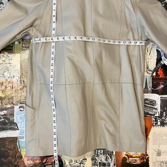 Design Assets vintage genuine leather coat - Picture 6 of 9